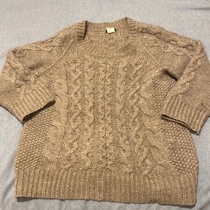 Jcrew cable knit sweater
